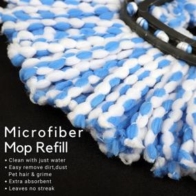 img 1 attached to Microfiber Triangle Mop Head Cleaning Replacement Household Supplies in Cleaning Tools