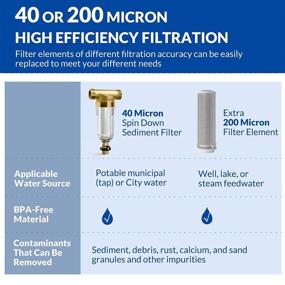 img 3 attached to 🔄 Simpure Sediment Spindown Pre Filter: Save Time and Money with Reusability!