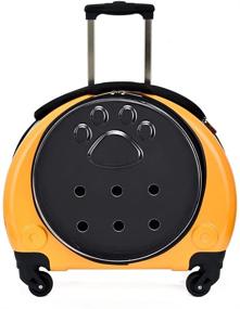 img 4 attached to Parlizel Breathable Pet Carrier: Space Cabin Trolley Case for Pets Under 15 lbs (7kg)