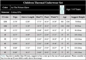 img 1 attached to Thermal Underwear Crewneck Toddler Pajamas Outdoor Recreation