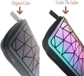 img 3 attached to 👜 Elevate Your Style with Magibag's Geometric Rhomboids Lattice Iridescent Women's Handbags & Wallets