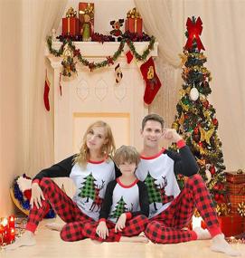 img 2 attached to Matching Christmas Pajamas Clothes Sleepwear Men's Clothing in Sleep & Lounge