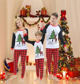 img 3 attached to Matching Christmas Pajamas Clothes Sleepwear Men's Clothing in Sleep & Lounge