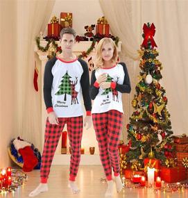 img 1 attached to Matching Christmas Pajamas Clothes Sleepwear Men's Clothing in Sleep & Lounge