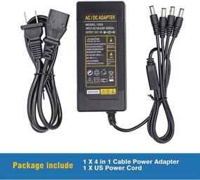 img 2 attached to 🔌 High-Quality 12V 5A AC/DC Adapter Charger Power Supply with 4 in 1 Plug for Motorola WPLN4137 WPLN4226 HTN9000 HTN9008B WPLN4232A WPLN4232 Radio Charger