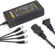 🔌 high-quality 12v 5a ac/dc adapter charger power supply with 4 in 1 plug for motorola wpln4137 wpln4226 htn9000 htn9008b wpln4232a wpln4232 radio charger logo