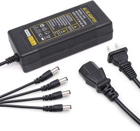 img 4 attached to 🔌 High-Quality 12V 5A AC/DC Adapter Charger Power Supply with 4 in 1 Plug for Motorola WPLN4137 WPLN4226 HTN9000 HTN9008B WPLN4232A WPLN4232 Radio Charger