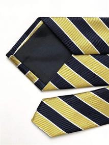 img 2 attached to Classic Business Striped Microfiber Necktie Men's Accessories in Ties, Cummerbunds & Pocket Squares