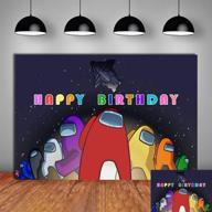 🎉 vibrant amonguss happy birthday backdrop: stunning photography party supplies (7 × 5 ft) logo