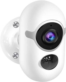 img 4 attached to 🏞️ Наружная безопасность камера, Poyasilon 1080P Беспроводная WiFi камера для дома с аккумулятором, двухсторонней аудио связью, ночным видением, PIR детекцией, защитой от влаги класса IP65, хранением на SD-карте/в облаке.