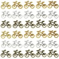 bicycle bike sport charms - jialeey double sided biking charms for necklace bracelet jewelry making and crafting, 30pcs logo