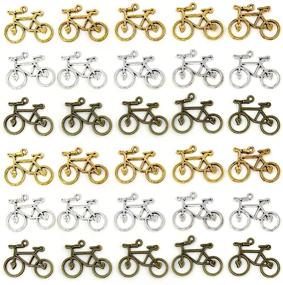 img 4 attached to Bicycle Bike Sport Charms - JIALEEY Double Sided Biking Charms for Necklace Bracelet Jewelry Making and Crafting, 30PCS