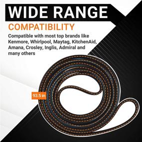 img 2 attached to 🔧 Ultra Durable 661570 Dryer Drum Belt Replacement - Easy Installation - Exact Fit for Whirlpool Kenmore Dryers - Replace 661570V 3387610 3389728 PS11722115