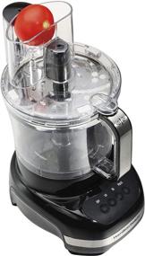 img 3 attached to Hamilton Beach Big Mouth Duo Plus 12-Cup Food Processor & Vegetable Chopper: With Additional Mini 4-Cup Bowl, Black (70580) - Powerful Kitchen Appliance!