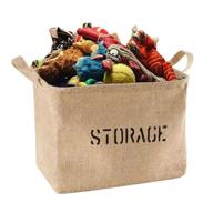 📦 большой складной контейнер - экологичная корзина с ручками для игрушек, детской одежды, книг, подарочных корзин и хранения одежды. логотип