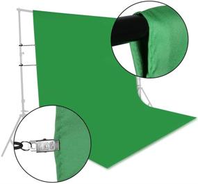 img 3 attached to CIPAZEE 6FT x 10FT Green Screen Backdrop - Optimized Photography Greenscreen for Photoshoots, Video Recording, and Studio Background