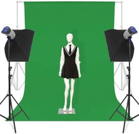 img 2 attached to CIPAZEE 6FT x 10FT Green Screen Backdrop - Optimized Photography Greenscreen for Photoshoots, Video Recording, and Studio Background