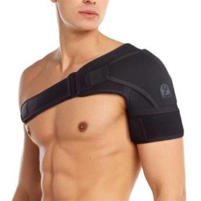 img 4 attached to 🩹 PRIMALL Orthopedic Shoulder Brace - Compression Sleeve for Torn Rotator Cuff, AC Joint Dislocation, and Injuries - Shoulder Support Wrap for Pain Relief - Men and Women (Large/XLarge)