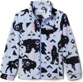img 3 attached to Columbia Kids' Benton Springs II Printed Fleece Jacket: Warmth and Style for Your Little Adventurer