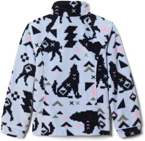 img 2 attached to Columbia Kids' Benton Springs II Printed Fleece Jacket: Warmth and Style for Your Little Adventurer