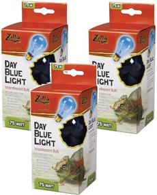 img 1 attached to 🔆 Zilla Incandescent Bulb Pack of 3 - Day Blue Light & Heat, 50 Watt - Long-lasting Reptile Lighting Solution