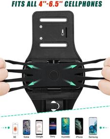 img 1 attached to Running Armband Detachable 360°Rotation Smartphones