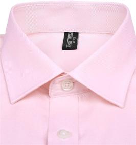img 3 attached to Alimens Gentle Business Regular Sleeve Men's Clothing for Shirts