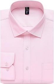 img 4 attached to Alimens Gentle Business Regular Sleeve Men's Clothing for Shirts