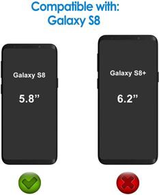 img 3 attached to 📱 JETech Защитное стекло для экрана Samsung Galaxy S8 (НЕ S8+), TPU ультра HD пленка, совместимое с чехлами, 2 штуки