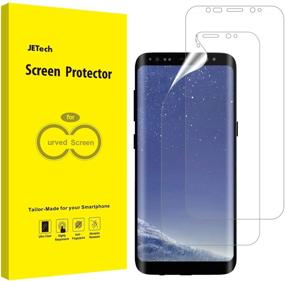 img 4 attached to 📱 JETech Защитное стекло для экрана Samsung Galaxy S8 (НЕ S8+), TPU ультра HD пленка, совместимое с чехлами, 2 штуки