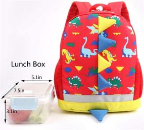 img 1 attached to 🦕 Durable Little Preschool Dinosaur Backpacks for Children