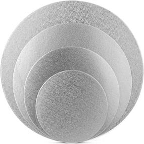 img 4 attached to Tebery Silver Cake Boards: Superior Circles of Cardboard Perfection