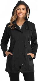 img 4 attached to Womens Oversized Jacket Outdoor Windbreaker