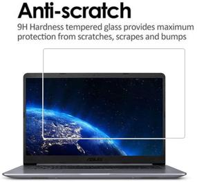 img 2 attached to 📱Защитное стекло Zshion для ASUS VivoBook F510UA 15.6” - 9H твердость, кристальная ясность, анти-отпечатки, анти-царапины