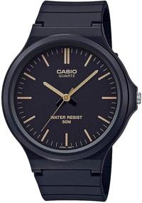 img 3 attached to ⌚ Кварцевые часы Casio Classic Black Resin Strap (MW-240-1E2VCF) - Стильный и Надежный Хронометраж