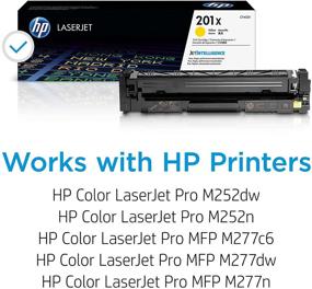 img 3 attached to 🟨 HP 201X CF402X Yellow Toner Cartridge: High-Yield for HP Color LaserJet Pro M252dw, M277 Series