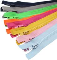 🧵 yahoga 10pcs 30 inch (76cm) separating jacket zippers for sewing coat jacket zipper heavy duty plastic zippers bulk 10 colors mixed: premium quality and assorted colors for all your sewing needs! logo