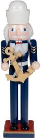 img 4 attached to Sailor Nutcracker by Clever Creations - 15 Inch Traditional Wooden Christmas Decor for Festive Shelves and Tables