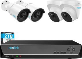 img 4 attached to 📷 REOLINK 8CH 5MP Home Security Camera System: High-Quality Wired IP Cameras and 8MP NVR with 2TB HDD for 24-7 recording, RLK8-520B2D2