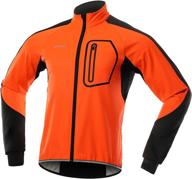 bergrisar bg011 men's winter softshell cycling jacket: windproof, water resistant, thermal fleece bike outerwear logo