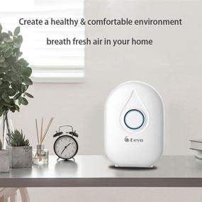 img 2 attached to Upgraded Beyn Mini Dehumidifier for Home with Hose Drain - Ultra Quiet Portable Dehumidifiers 🌬️ for Bedroom, Bathroom, Baby Room, Closet, RV, Office - Auto Shut Off - 2200 Cubic Feet Capacity