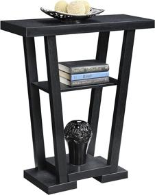 img 3 attached to 🖥️ Newport V Console in Black by Convenience Concepts