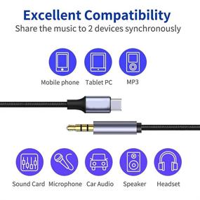 img 1 attached to Adapter Extension Speaker Headphone Samsung Portable Audio & Video and MP3 & MP4 Player Accessories