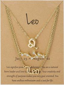 img 4 attached to Necklaces Constellation Necklace Astrology Horoscope Girls' Jewelry