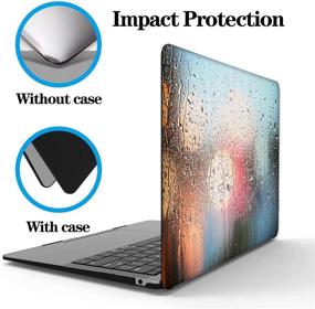 img 1 attached to 💻 MacBook Pro 13 inch 2020 Case, A2338 M1 A2251 A2289, CIAOYE Rubberized Hard Plastic Protective Cover with Keyboard Cover for Pro 13.3 2020, Rain 1