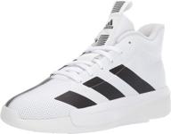 👟 adidas black crystal white basketball shoes logo