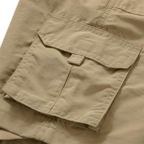 img 1 attached to Kids Hiking Shorts for Boys: Youth Casual Quick-Dry Outdoor Shorts with Lightweight Cargo Design, Tactical Zipper Pockets for Camping and Travel