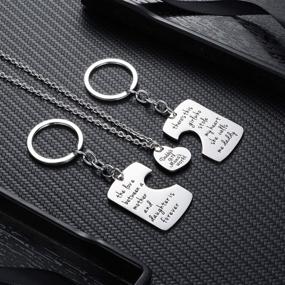 img 1 attached to Adorable 3PCs/Set Family Love Charm Pendant Keychain Jewelry Gifts for Daughter, Daddy, and Mom