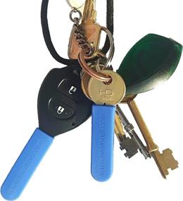 img 3 attached to 🔑 SwimCell Silicone Key Blade Cover: Ultimate Protection for Car, Bike, and House Keys. Prevent Scratches, Holes, and Jingling. Customizable Fit, Easy Key Identification. Fits 1-2 Keys.