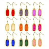 multicolor earrings crystal colorful jewelry logo